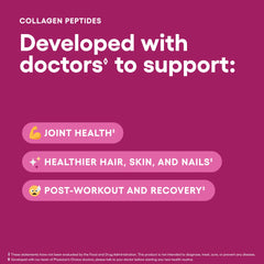 Collagen powder supporting hair, skin, and nails.