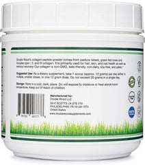 Collagen peptides powder being added to a smoothie