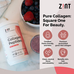 Collagen peptides powder dissolves easily in beverages