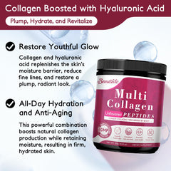 Collagen powder dissolving in a beverage