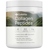 Collagen peptides powder bottle, grass-fed, pasture-raised, 16 oz