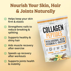 Collagen powder dissolving in coffee