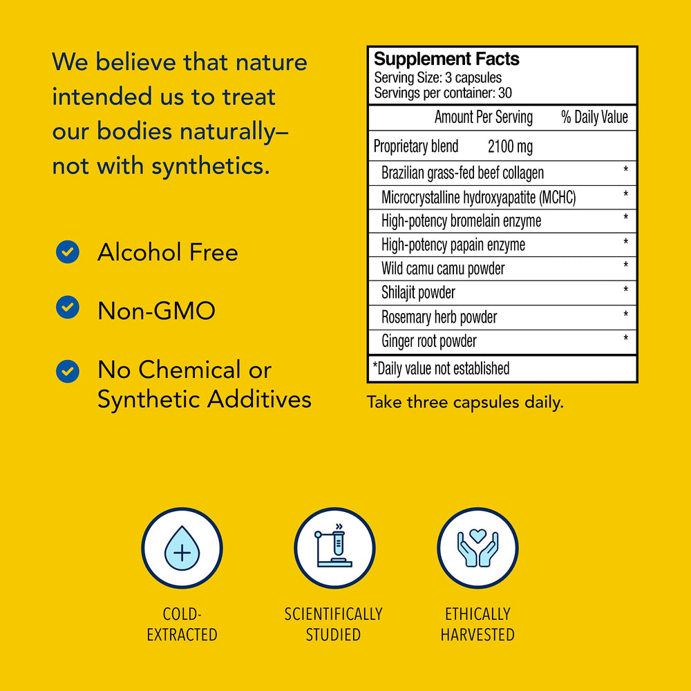 Collagen Power-Plus supports joints, skin, hair, and nails