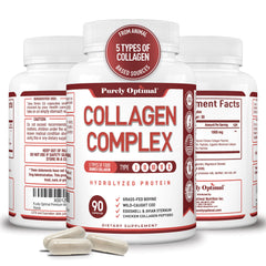 Collagen Types I-V-X illustration