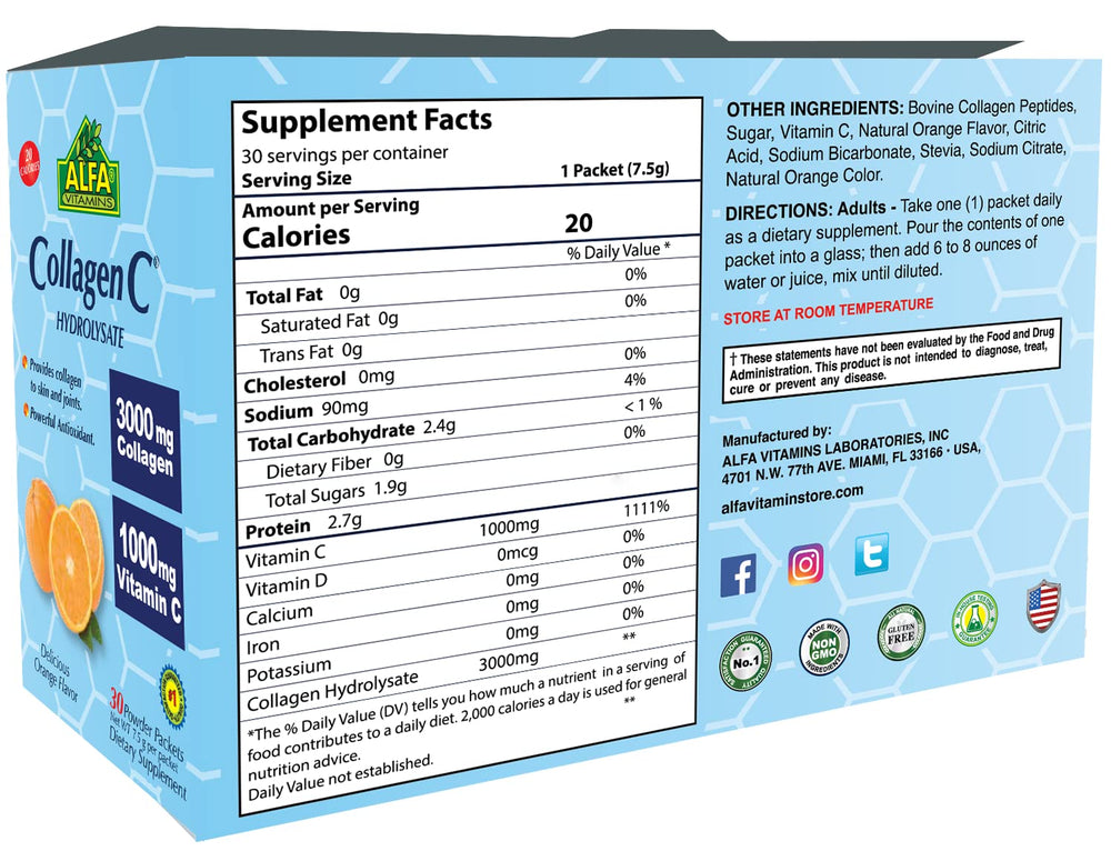 Pack shot of CollagenC 30 sachets