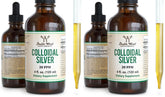 Colloidal Silver Liquid 20 PPM bottle with dropper