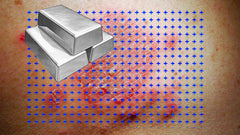 Illustration of nano-sized silver particles