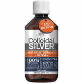 Colloidal Silver Liquid 16oz bottle with bioactive hydrosol label