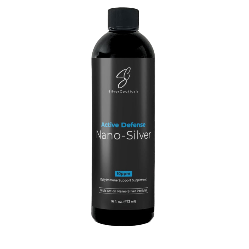 Colloidal Silver Nano 10ppm 16oz bottle front label