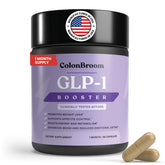 ColonBroom GLP-1 weight management supplement bottle with capsules