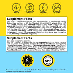 Made in USA packaging for ColonBroom vegan capsules