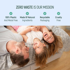 Color-coded set of two charcoal-bristle and two white-bristle bamboo brushes