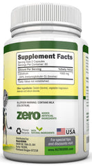 Colostrum capsules spilling from bottle