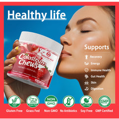 Quality seal and ingredients for colostrum chews