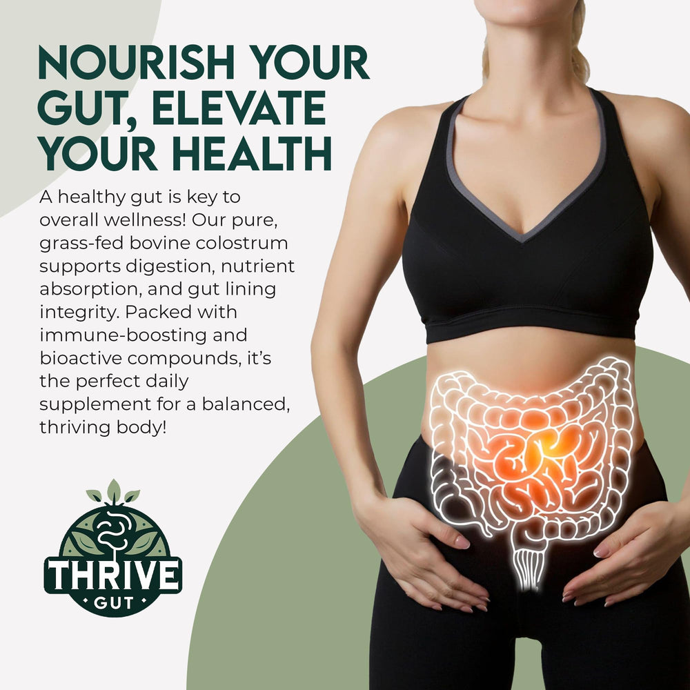 Gut health support graphic for Colostrum Gold