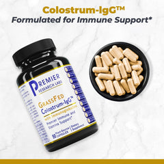Colostrum IgG capsules for immune support