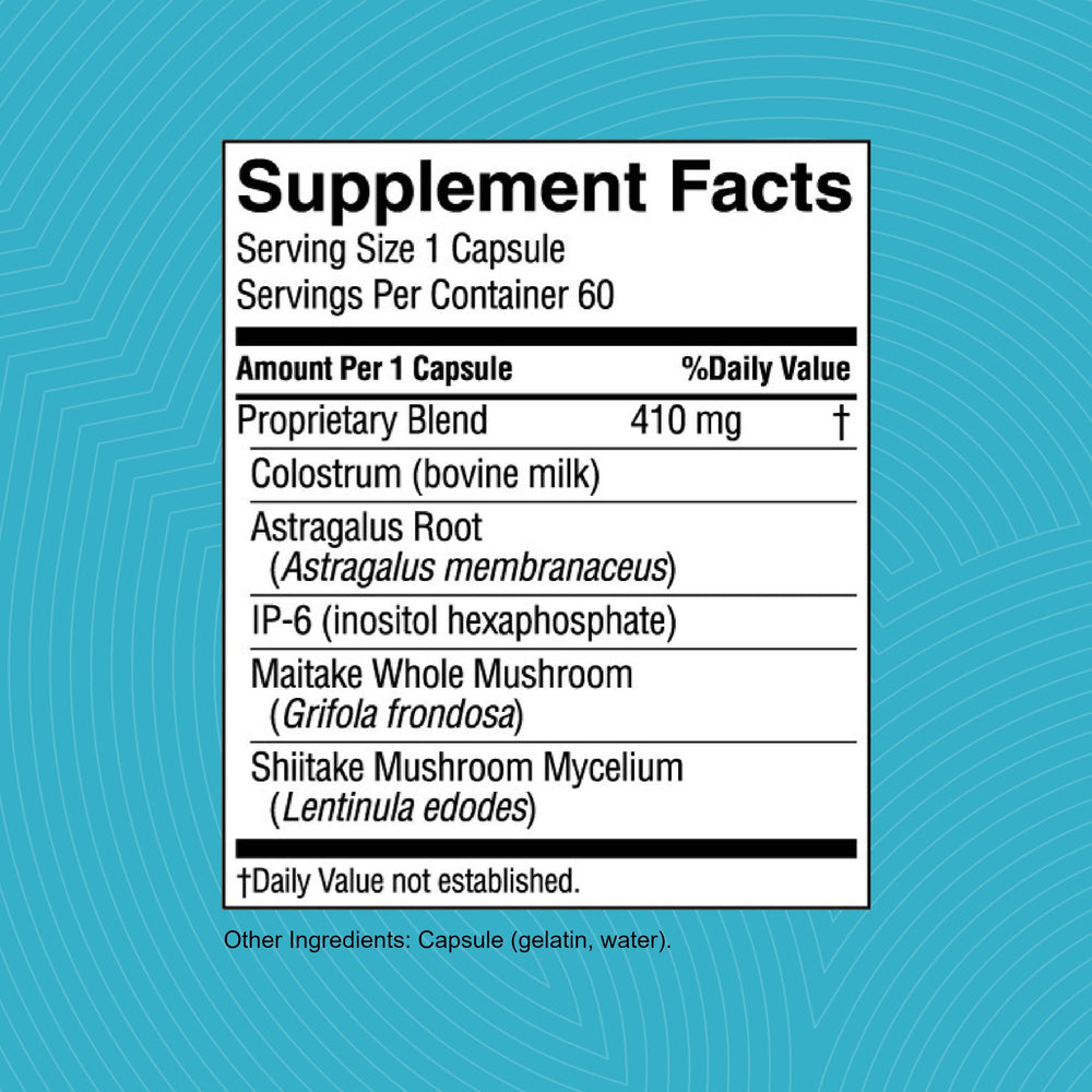 Graphic showing immune support and gastrointestinal health