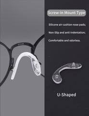 Screws and small driver included for nose pad replacement