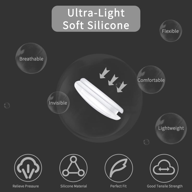 Close-up of soft silicone nose pads for Oakley frames