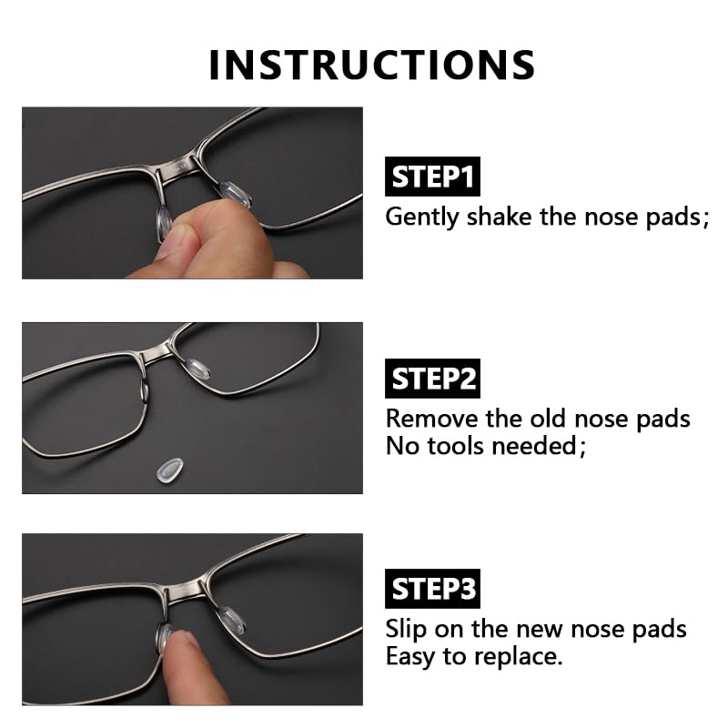 30 replacement nose pads for Gauge 6/8 and other Oakley models