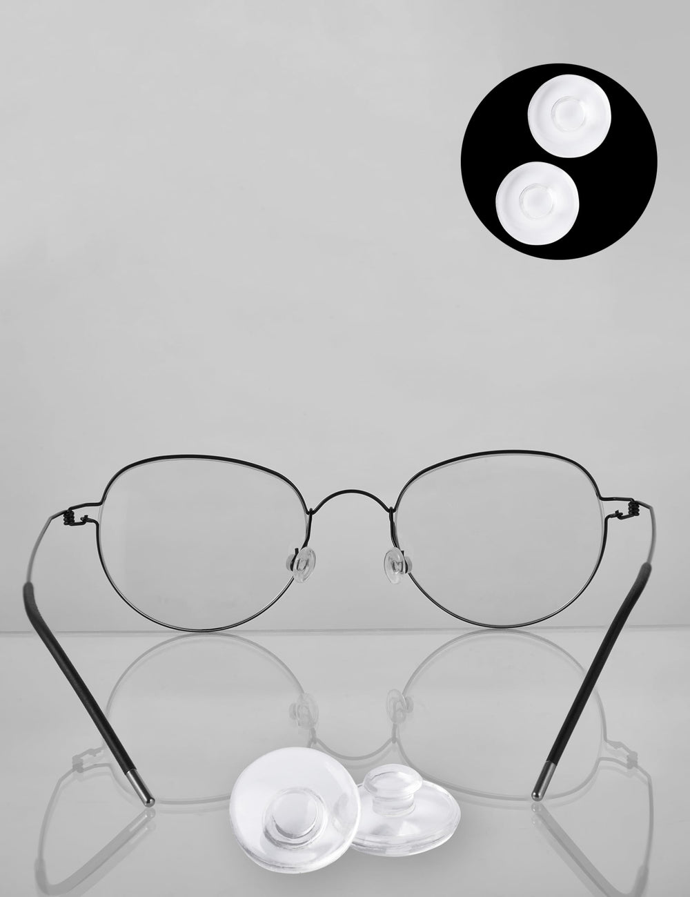 Universally compatible replacement nose pads for most glasses with nose pads