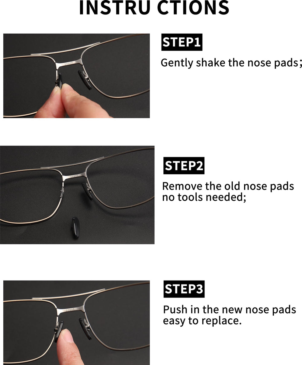 Pair of sunglasses showing comfortable nose pads by Combine8
