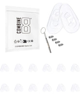 Combine8 teardrop clear silicone nose pads for glasses (12 pairs)