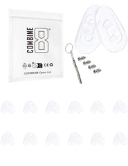 Combine8 teardrop clear silicone nose pads for glasses (12 pairs)