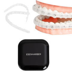 Clear lip protector for braces providing comfort between lips and brackets