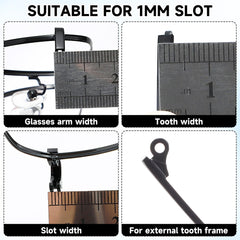 Comfortable temple arm wear reducing metal contact