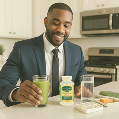 Close-up of Senna leaves and Cascara Sagrada herbs