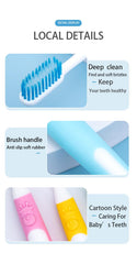 Toothbrush heads designed for deep cleaning in tight spaces