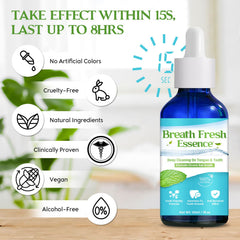 Compact portable breath drops for travel