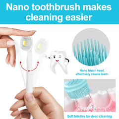 Compact and portable toothbrush for travel