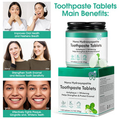 Compact travel-friendly packaging for toothpaste tablets