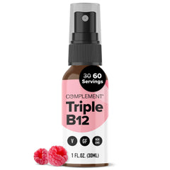 Complement Triple B12 Raspberry spray bottle