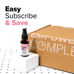 60-serving bottle of vegan vitamin B12 raspberry spray