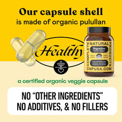 Product pictured with meals to represent digestive support