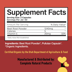 Complete Natural Products capsules in hand convey portability for daily use.