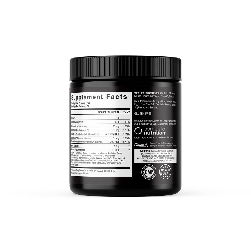 Complete Nutrition powder texture close-up highlighting fine mixability and easy blending