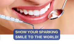 Complete dental cleaning kit in metal travel case