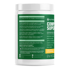 Ingredients list for Complete Superfoods Greens & Reds Blend