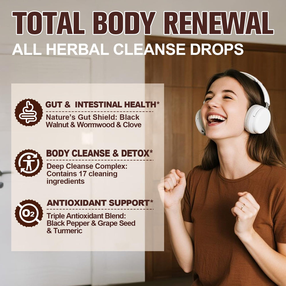 Label highlighting detox and digestive support benefits