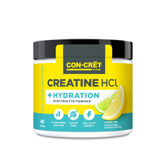 Hero image of CON-CRET Creatine HCl + Hydration lemon-lime electrolyte powder (40 servings)