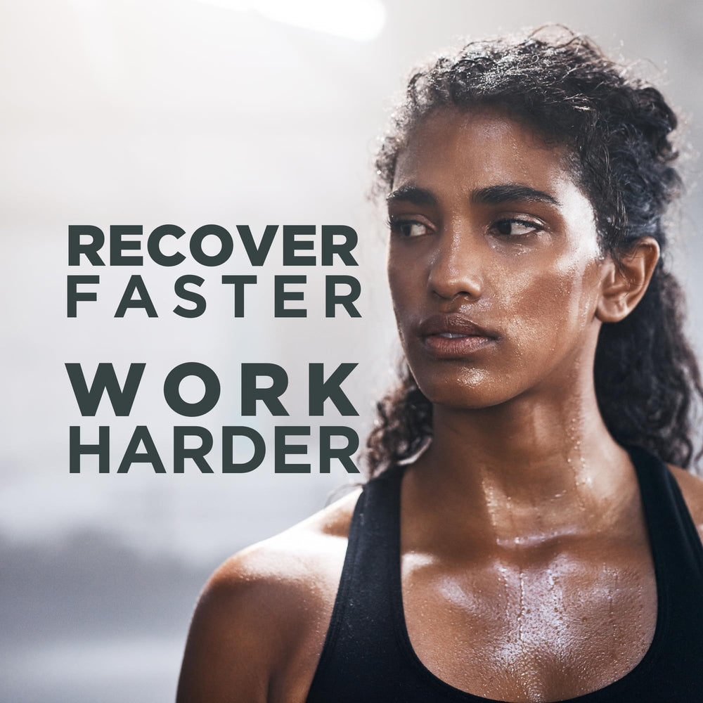 Close-up of CON-CRET ProMera Muscle Recovery label