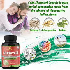 Shatavari, Ashwagandha and Brahmi ingredients for Cona Nature