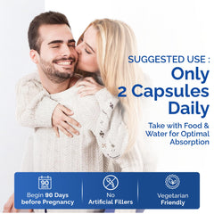60-capsule bottle displayed for Conceive Plus Men’s Fertility Support