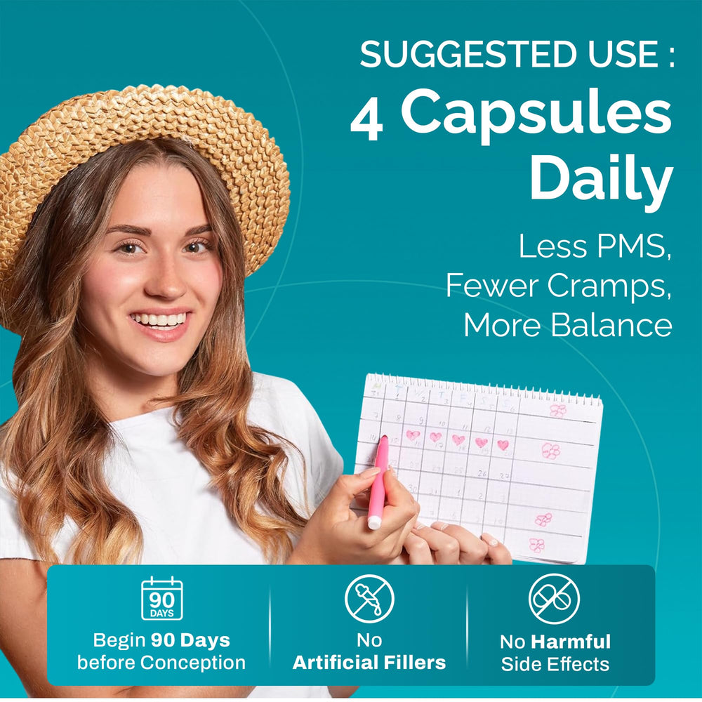 120-capsule bottle of Conceive Plus