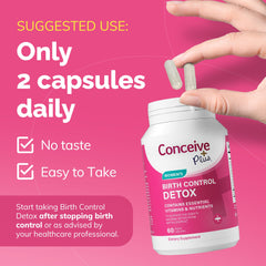 Conceive Plus tablet dispense demonstrates easy daily dosing