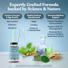 Gluten-free vegan capsules packaging for fertility supplement
